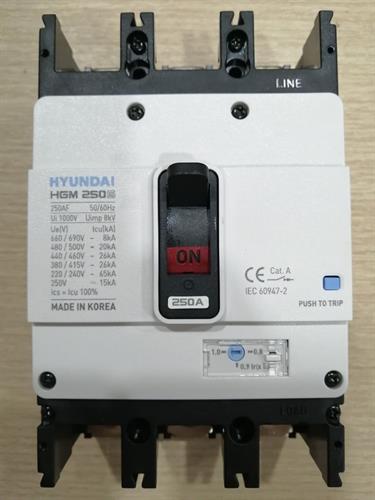 MCCB HYUNDAI 3P 250A 26kA ( HGM250S-F )